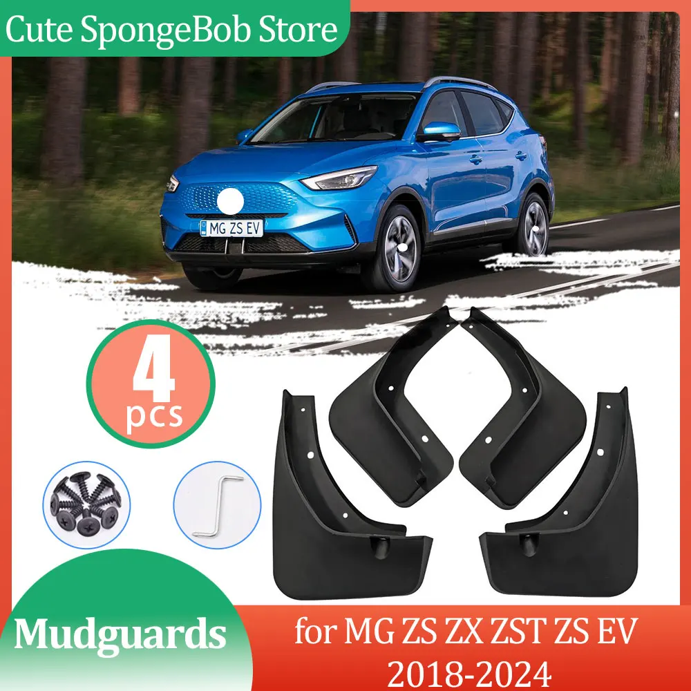 Per MG ZS ZX ZST VS ZS EV 2017 2018 2019 2020 2021 2022 2023 2024 Parafanghi Parafango Flare Mud Flap Splash Accessori