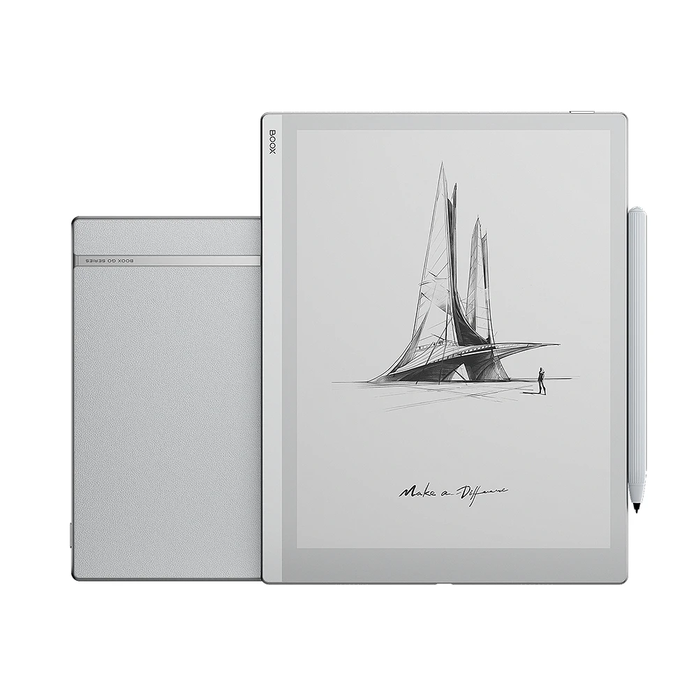 BOOX Go 10.3 Ebook Reader, Android 12, 4 + 64GB, Suporte MicroSD Card 2T Max, E-Reader, GO 10.3", Kaleido 3