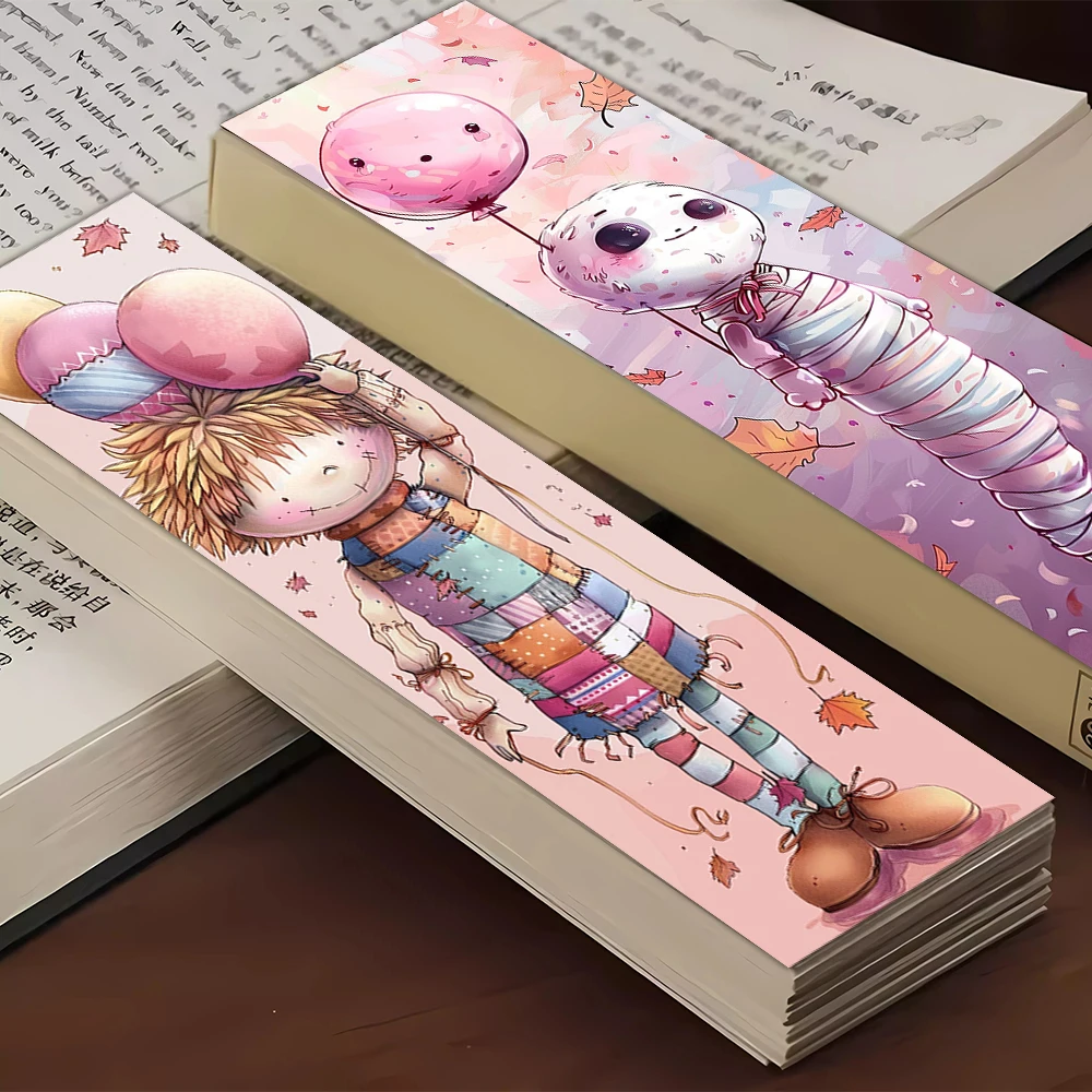32pcs, Pink Abstract Bookmark, Back to School Season, Christmas, Halloween, Suitable for Teachers, Readers, and Birthday Gifts.