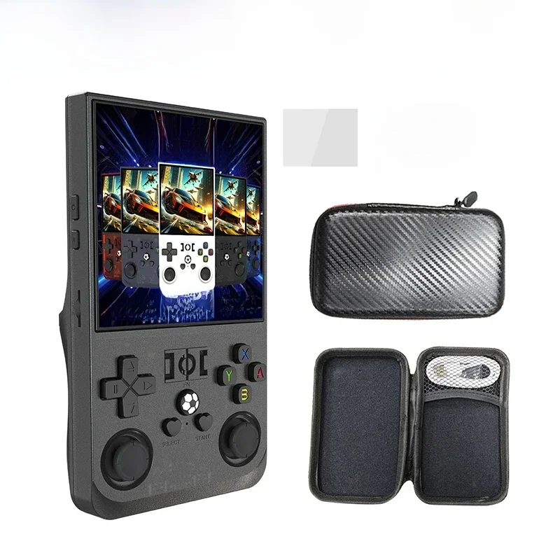 Konsola R36 Max 4-calowy ekran IPS Przenośne odtwarzacze gier Konsola Open Source Retro Kieszonkowy odtwarzacz wideo 64G/128G Do 22000+ gier — zdjęcie produktu 7