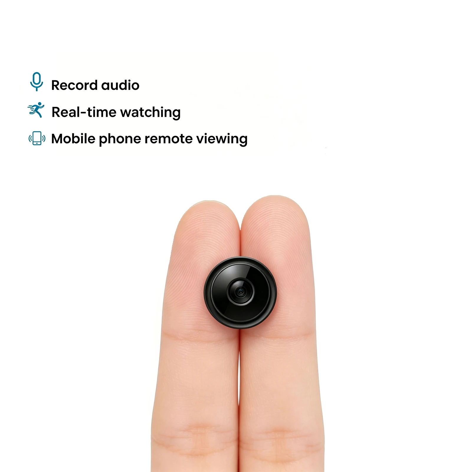 2K Mini WiFi Home Security Camera, 130° Wide Angle IR Night Vision AI Human Detection Two‑Way Audio 2.4G/5G Wireless Indoor Surveillance Cam, Local SD Card Storage No Monthly Fee