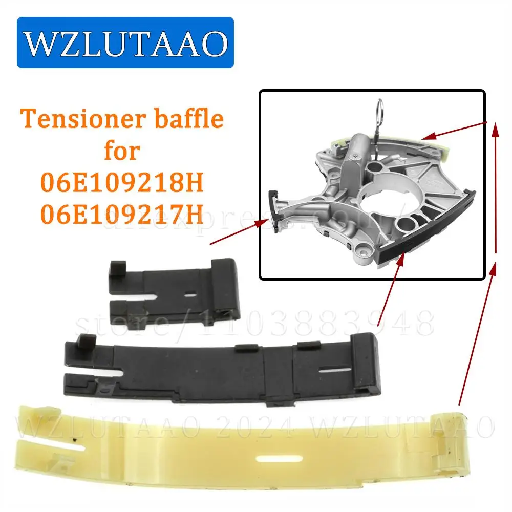 Timing Chain Tensioner Baffle Plate For LH 06E109217H 06E109217AN RH 06E109218H 06E109218AQ For Audi A4 A6 A8 RS4 2.4L 3.2L 4.2L