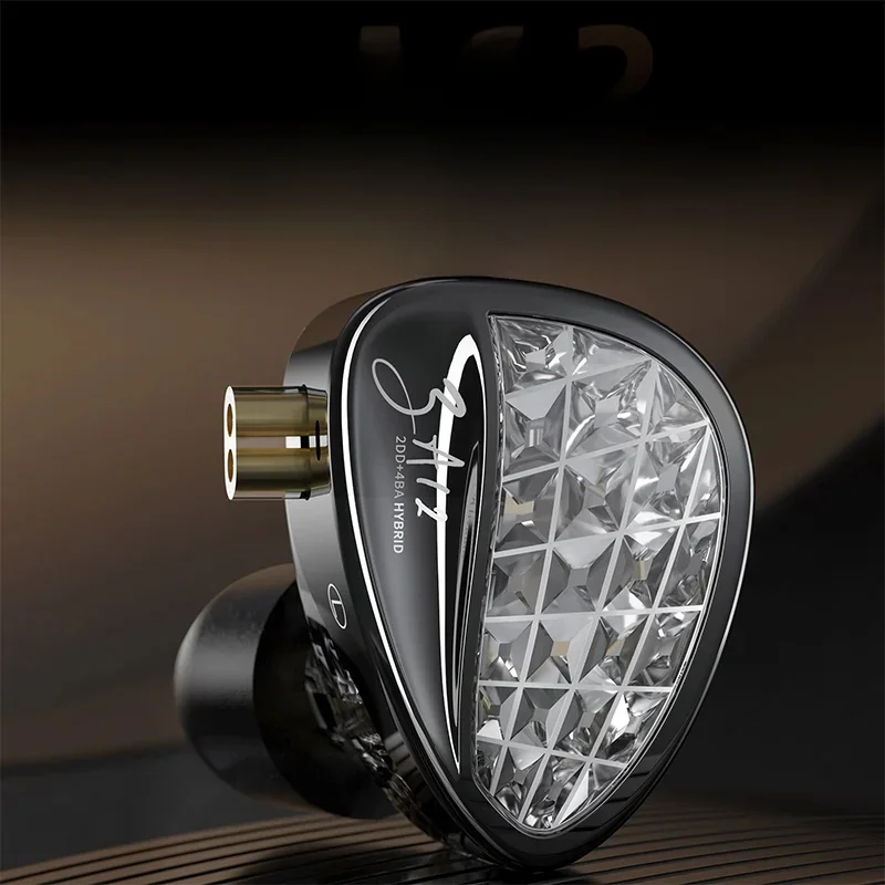KZ ZA12 2DD + 4BA Hybride IEM-hoofdtelefoon Bekabelde in-ear monitor Hifi Verstelbare tuning-oortelefoon Sport Ruisonderdrukkende gaming-headset - afbeelding 2