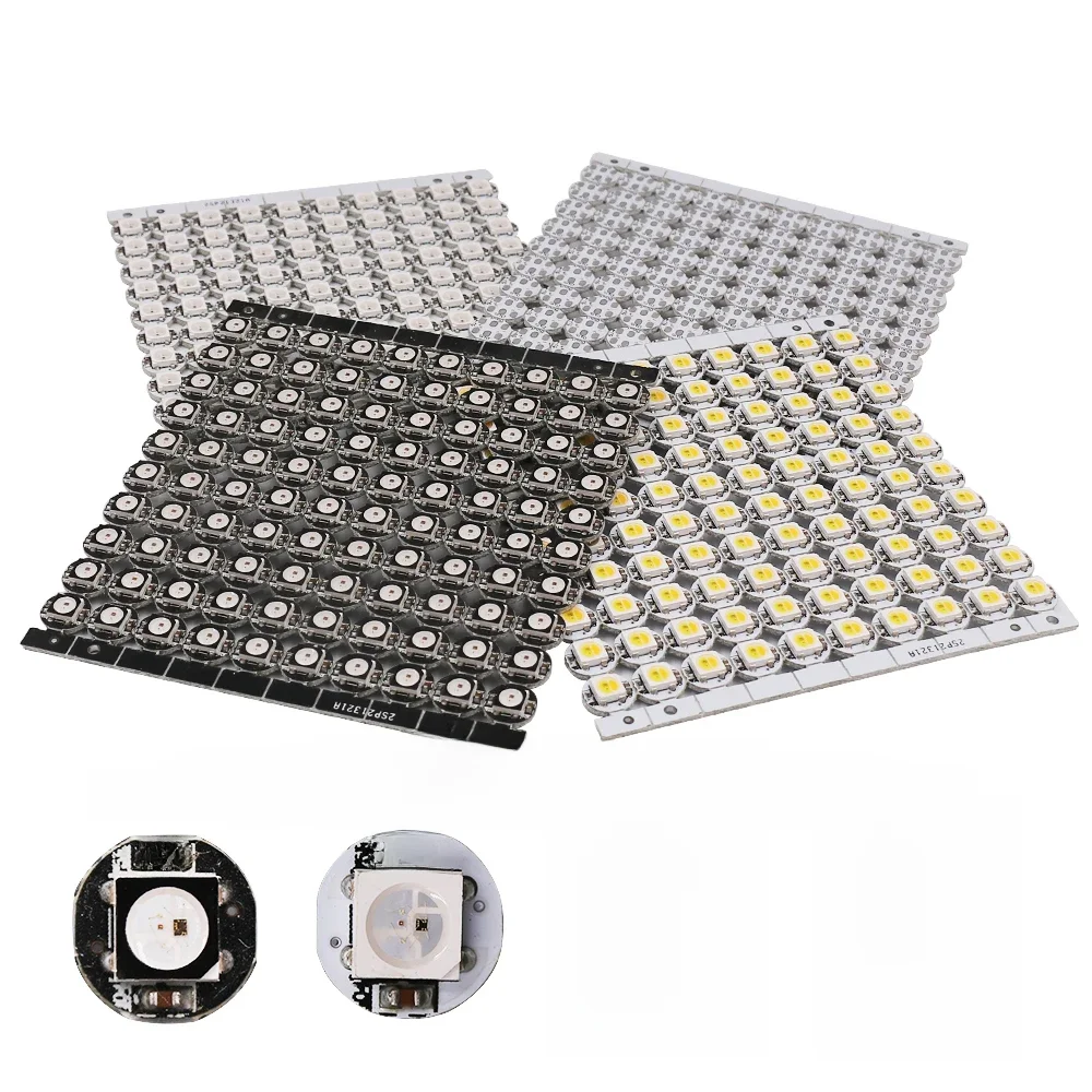 10 ~ 1000 sztuk 4-Pin WS2812B WS2812 LED Chip & Heatsink Board DC5V 5050 RGB WS2811 IC Wbudowany układ LED RGB+W RGB+WW WWA — zdjęcie 2