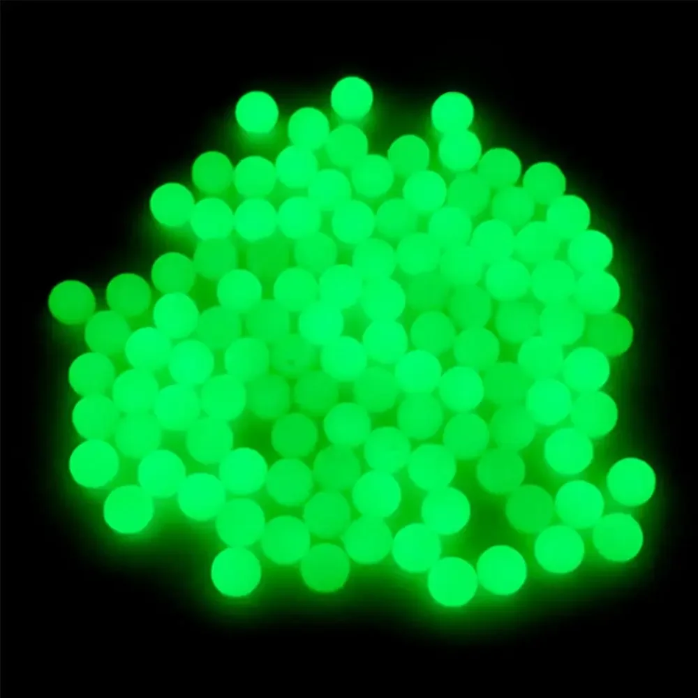 100 sztuk/worek spławiki koraliki lampa świecące kulki do nocnego połowu morskiego 4/5/6/8mm — zdjęcie 2