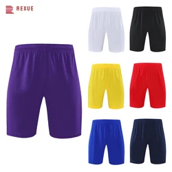 New Soccer Shorts Football Pants Soccer Bottoms Solid Color Red Black Blue Men's Soccer Pants Training Football Bottoms