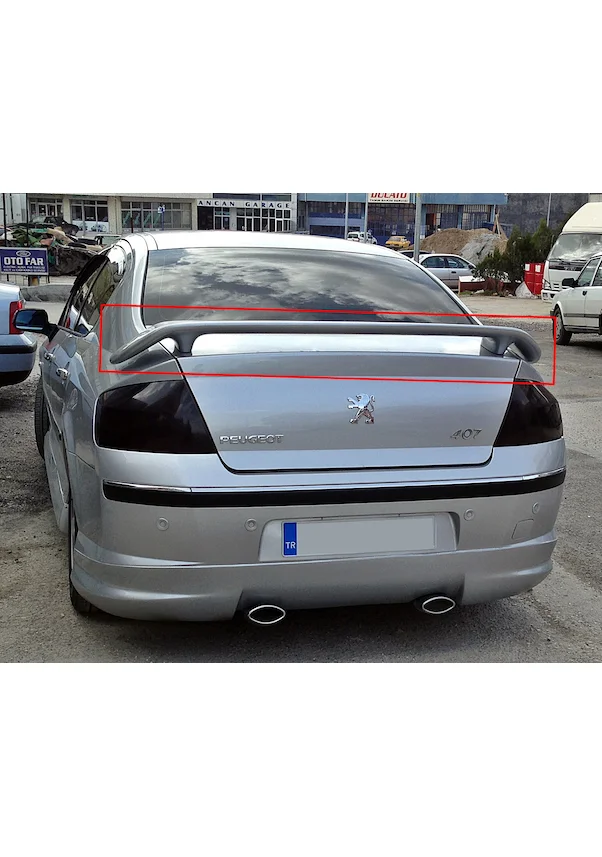 For Peugeot 407 Trunk Top Spoiler --Car Accessories Auto Tuning body Kit Front Lip Diffuser Side Skirts