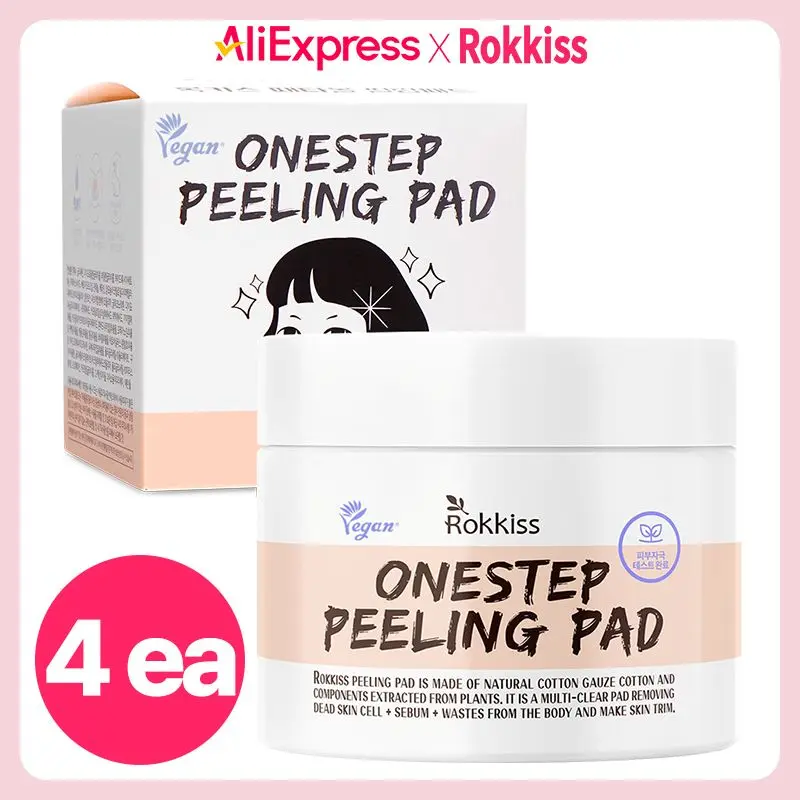 Rokkiss Onestep Peeling Pad 70pieces 155ml, 4pieces