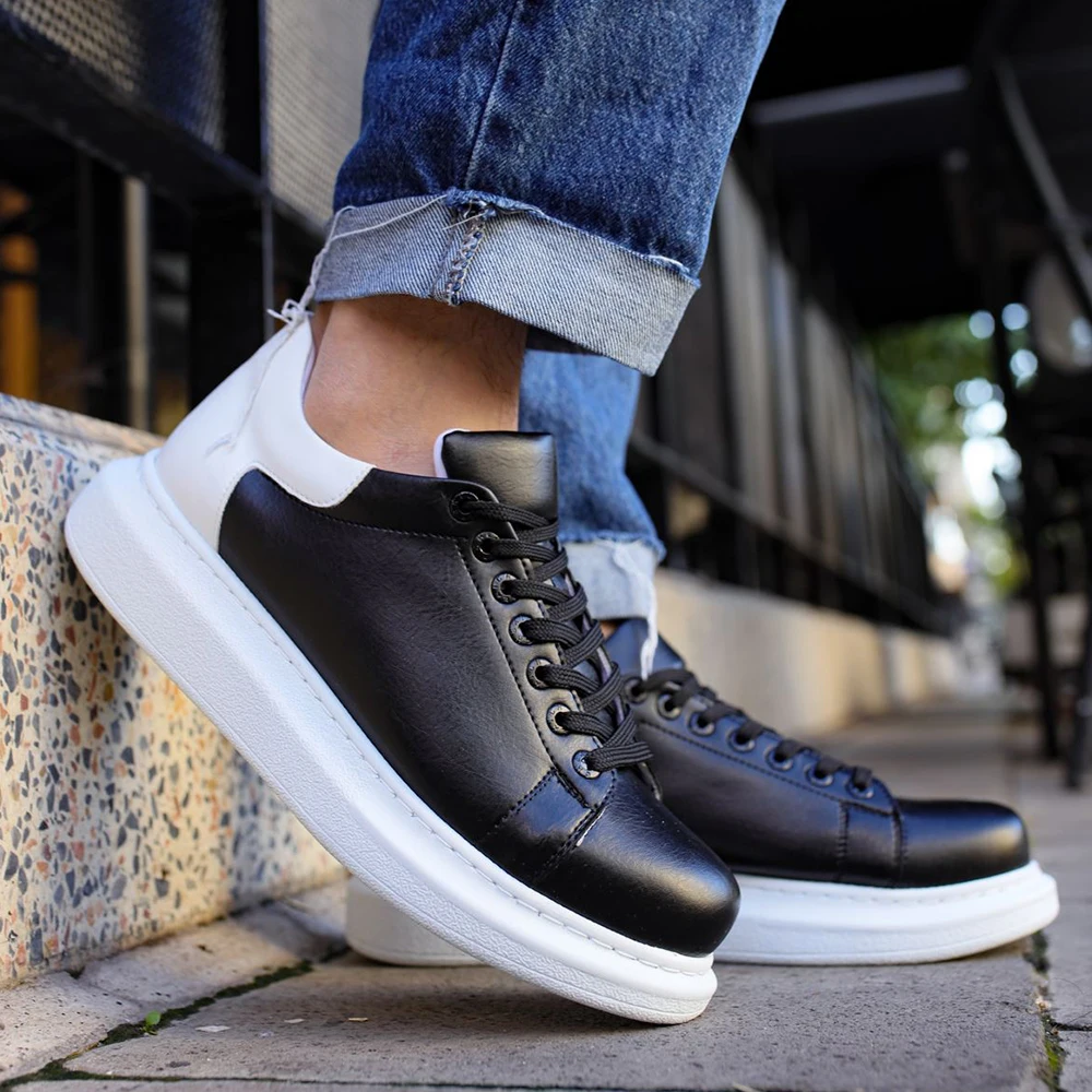 

FOH Store Sneakers for Men Women BLACK WHITE 2023 Spring Autumn Casual Lace Up Fashion Shoes High Base Sport Comfortable Light Vulcanized Daily Original Canvas Odorless Orthopedic Suits Office Wedding 256