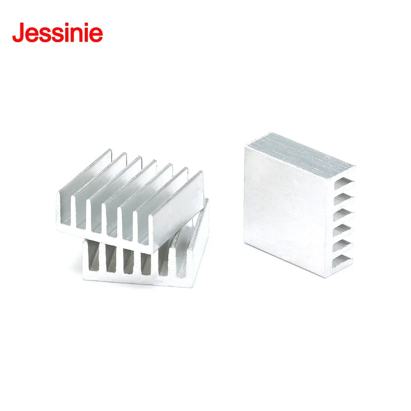 100 sztuk/1 szt. 14*14*6mm Radiator z Stopu Aluminium, Chłodnica do Chipów Elektronicznych IC, Radiator Chłodzący do CPU RAM GPU PCB — zdjęcie produktu 3