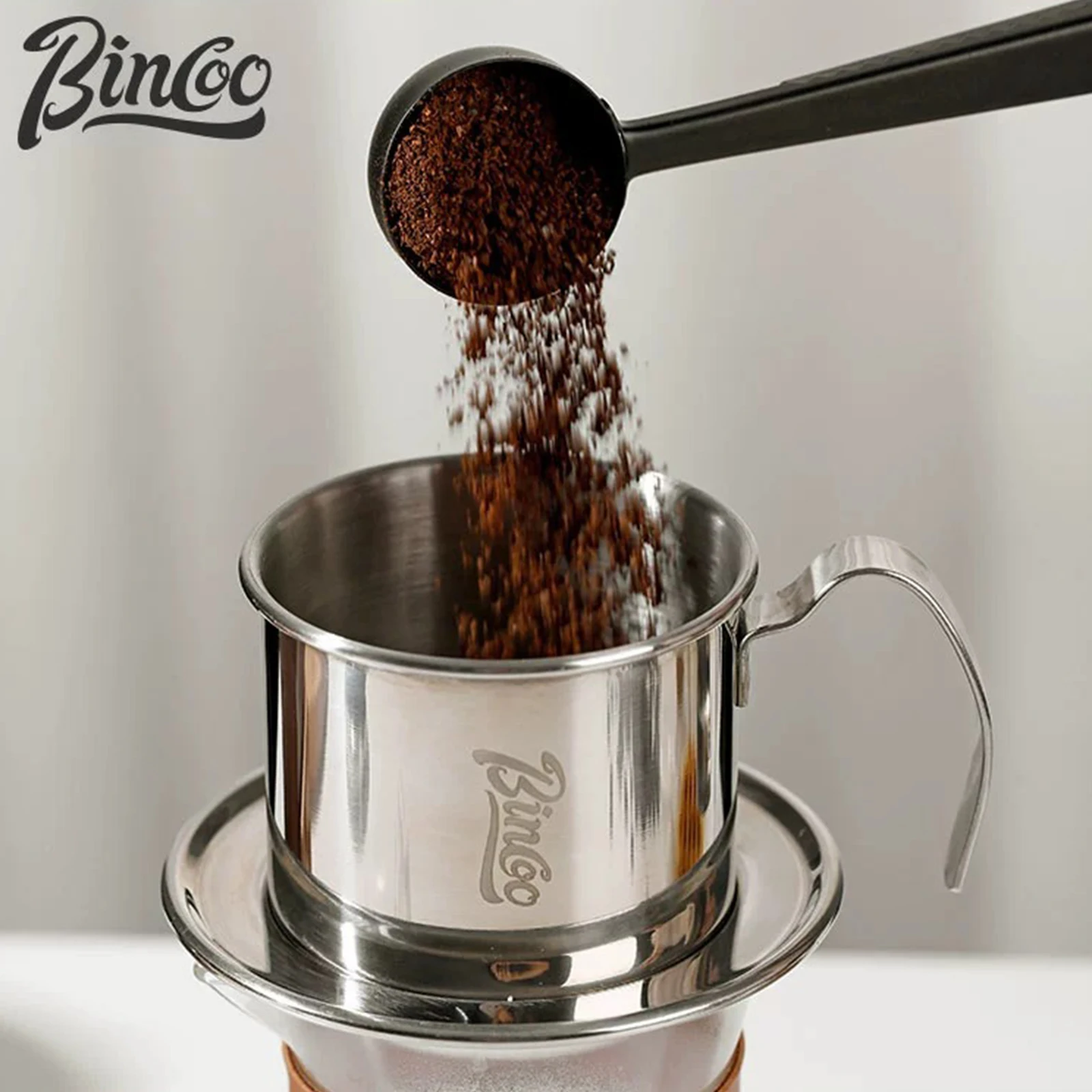 منقط القهوة الفيتنامية المحمولة صانع القهوة المنقط للمقهى التخييم بار الصحافة كوب دليل المساعدة الدائم صب على هدية #5