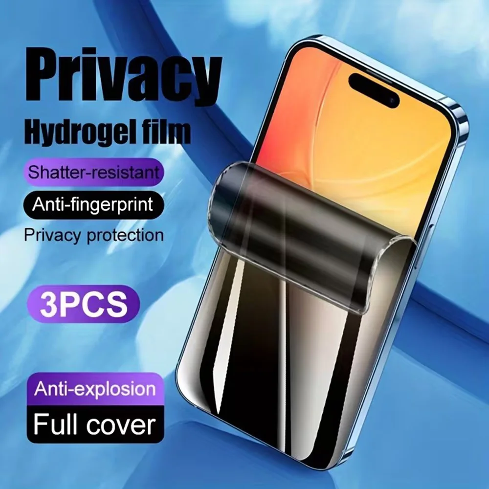 3-teiliger Anti-Spionage-Displayschutz für Realme GT2 Pro GT Globa Neo Flash GT2 Explorer Master Edition Privacy Hydrogel