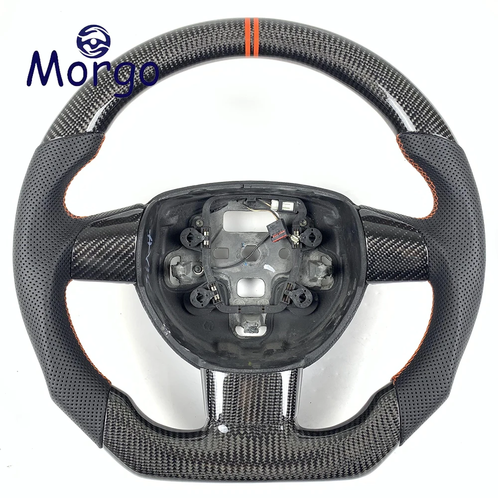 

For Ford Focus ST RS MK3 Perforated leather Carbon Fiber Steering Wheel Can Customized