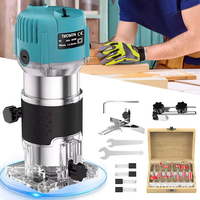 800W 30000RPM Wood Router Machine woodwork Electric Trimmer 1/4 Inch Wood Carving millilling products carenter Power drinking