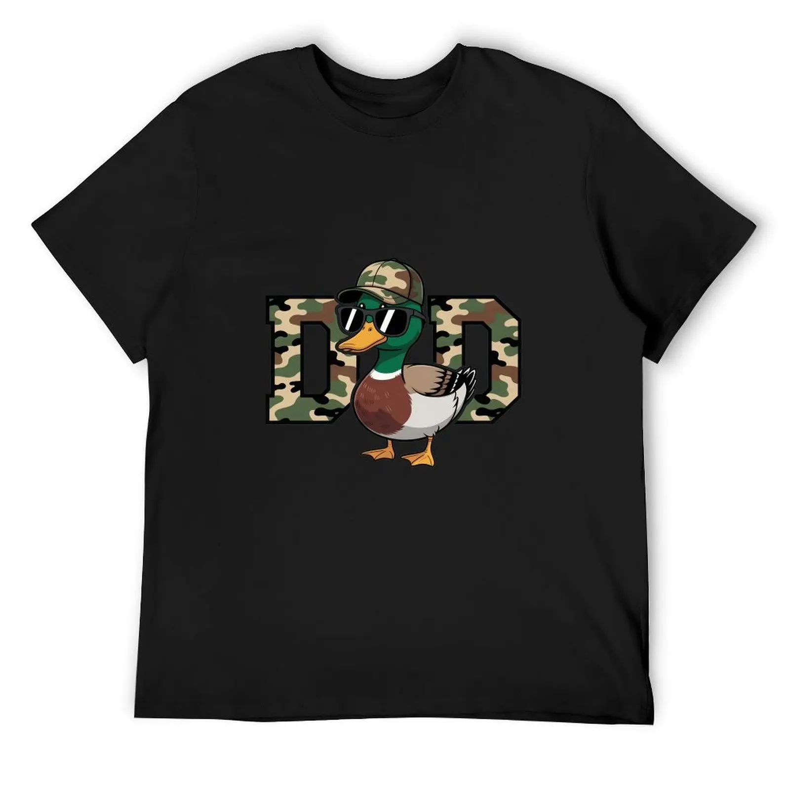 Camping Lover I’d Rather Be Duck Hunting Black Short Sleeve Tshirt Camo Bow Mallard Rural Hunter Casual Gift Shirt
