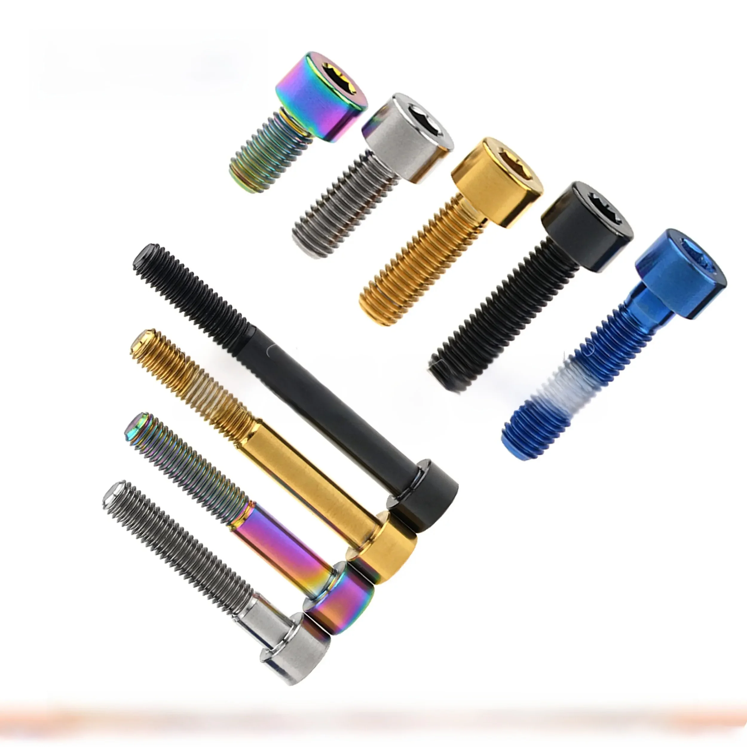 AliExpress Dingtai Titanium Bolt M8x15/ 20/ 25/ 30 /35/ 40 /50/60 /70mm Socket Head Screw for Bicycle Motorcycle Car