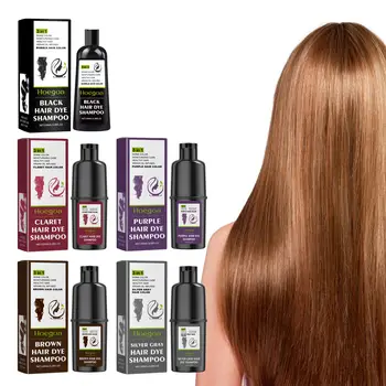 Hoegoa 100ml šampon na barvení vlasů, přírodní barvení, módní styling vlasů, krytí šedivých a bílých vlasů, permanentní barvení vlasů, šampon 12 nejlepší prodej šampon na vlasy v kině - №8