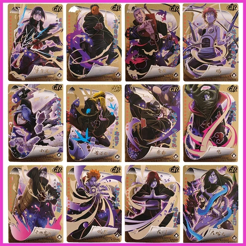 Anime Naruto Rare GazRefraction Foil, Uchiha Itachi Hoshigaki pray ame, Uchiha Obito Toys for Boys, Collecemballages Card, Birthday Present