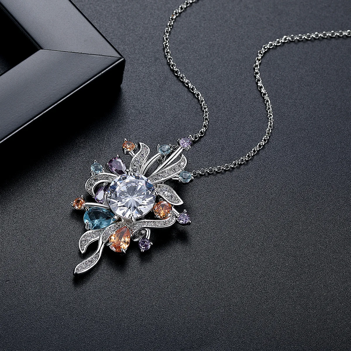 Fxlry Damski Naszyjnik z Cyrko – Women Accessories Bouquet recenzja i cena