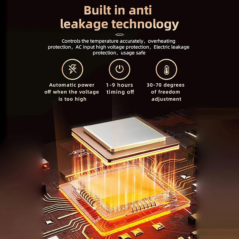 OXG Rak Handuk Pemanas Listrik Terpasang Di Dinding Pengering Penghangat Kamar Mandi Sterilisasi Hemat Energi dengan Timer, dengan Rak Atas