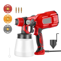 550W Electric Spray Gun 4 Copper Nozzles 3 Patterns Easy To Spray Furniture Fences DIY Walls Ceilings Cabinets Spray Machin
