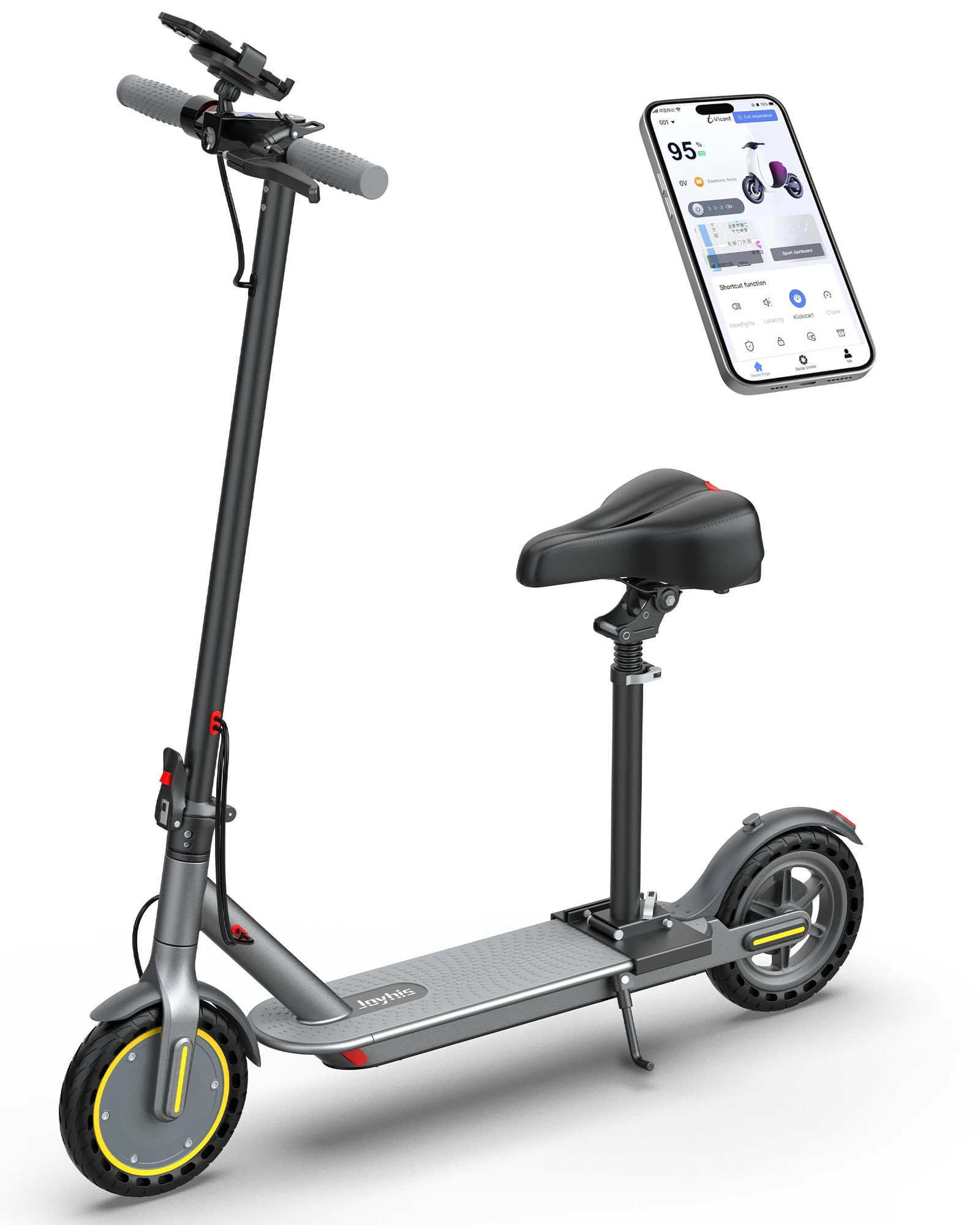 JUICEASE elektrische scooter, maximale snelheid 12 mph, maximale draagcapaciteit 265 lbs, inklapbare elektrische scooter, actieradius 10-12 mijl, geschikt voor volwassenen.