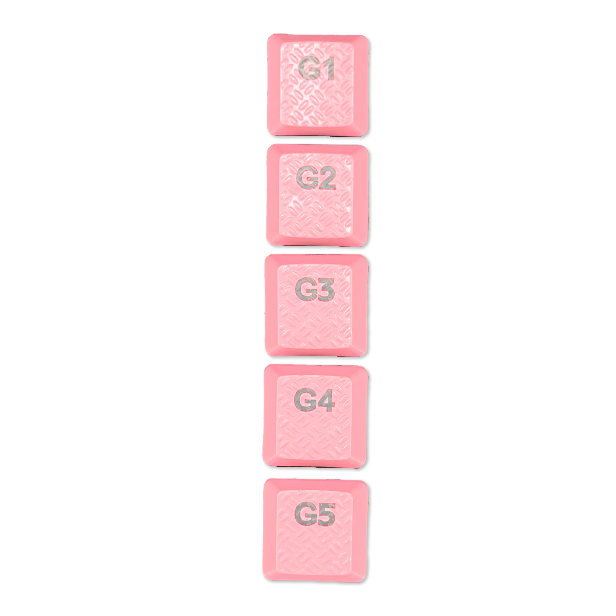 Replacement Pink G1-G5 Macro Keycaps Set - Exclusive Textured GL Switch Compatible with Logitech G915 G913 G815 G813 Backlit Key