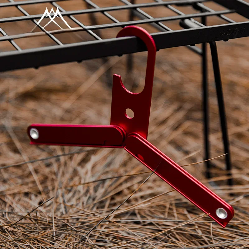 Mountainhiker składany domowy wieszak na ubrania ze stopu aluminium Outdoor Camping przenośny wieszak do suszenia płaszczy metalowe wieszaki do podróży — zdjęcie 2