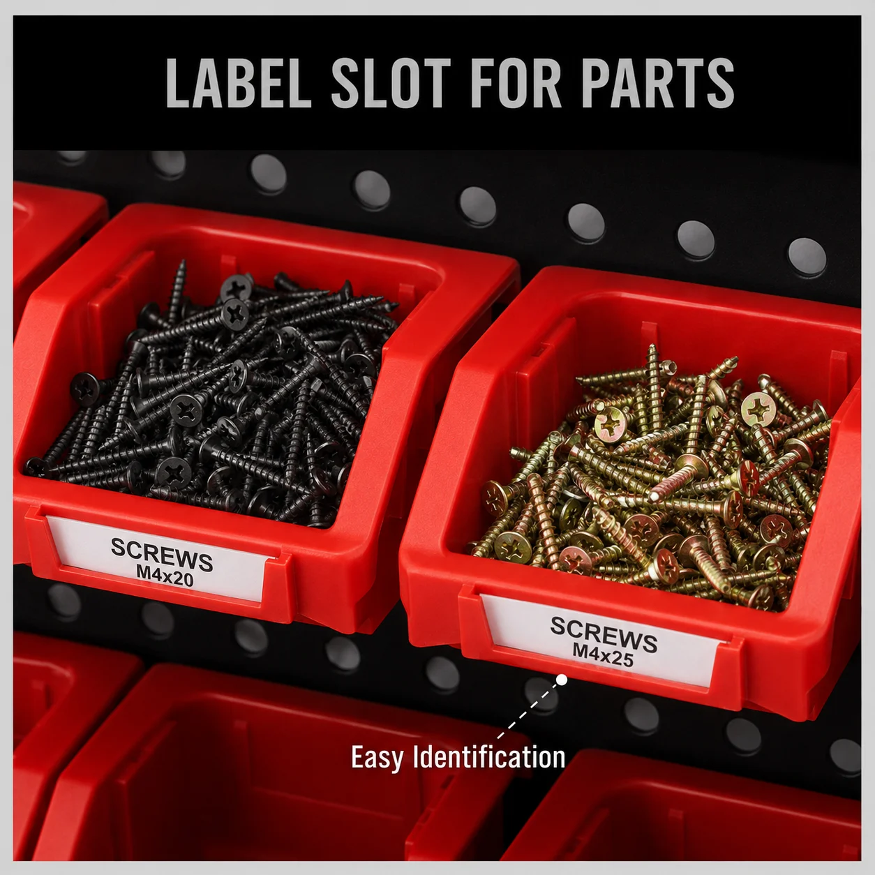 Wall Mounted Storage Bins Orga - Workshop Tools Hanging recension och pris