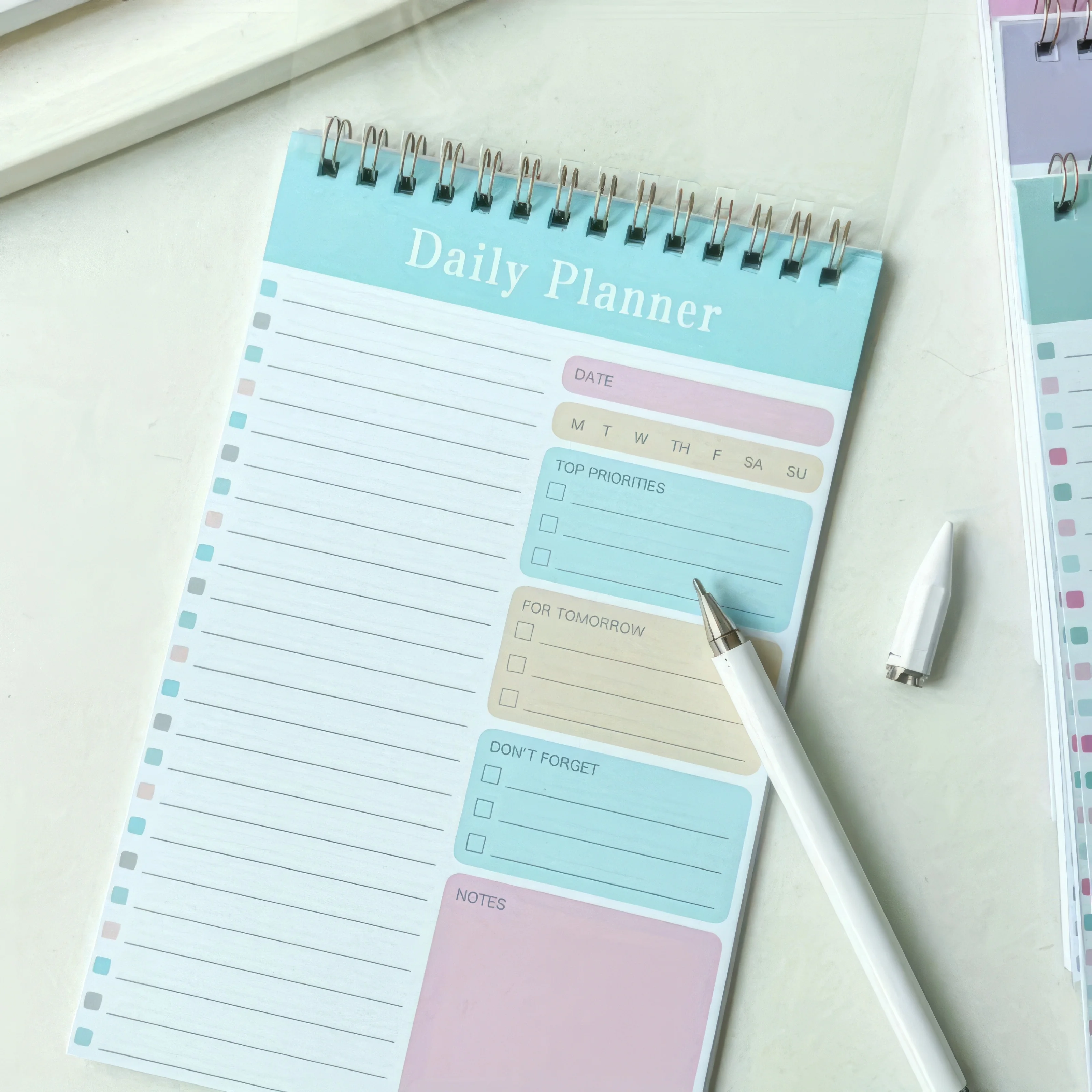 1/2/3 Notebooks with Random Colors, Durable Coil Binding, Easy To Flip Pages, Suitable for Daily Planning and Planning Memos