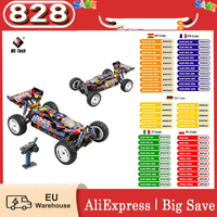 Wltoys 124007 1/12 Scale 2.4g Rc Car 4Wd Brushless 75Km/H Off-Road Speed Racing Vehicle Model Rtr Toy - One Battery