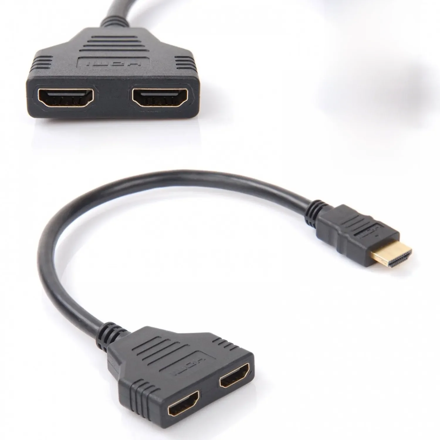 HDMI-Stecker auf 2 Ausgang HDMI-Buchse Buchse 2 Ausgang HDMI-Adapter 1 Splitter kabel