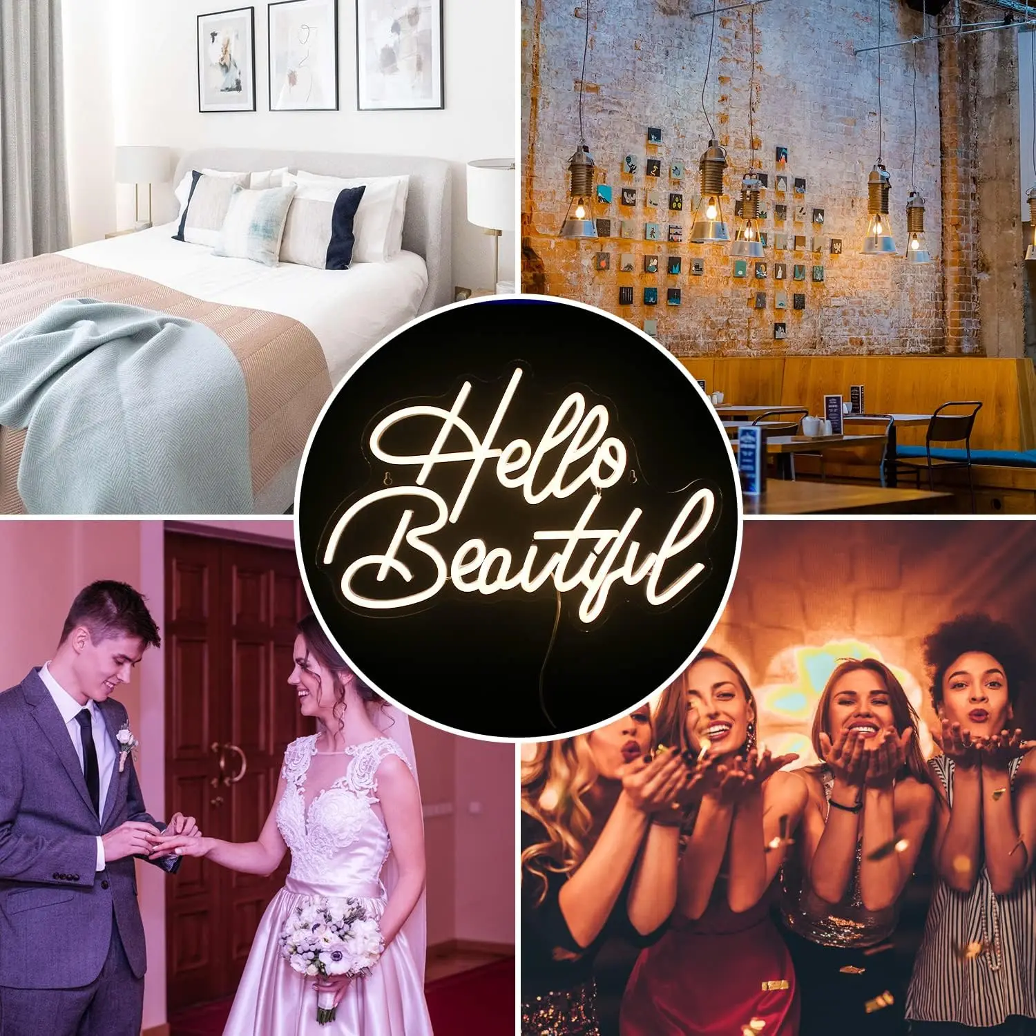 USB Personalized Neon Custom Name Sign LED Dimmer Perfect Wedding Decoration Neon Lights for Holidays, Parties, Valentine's Day