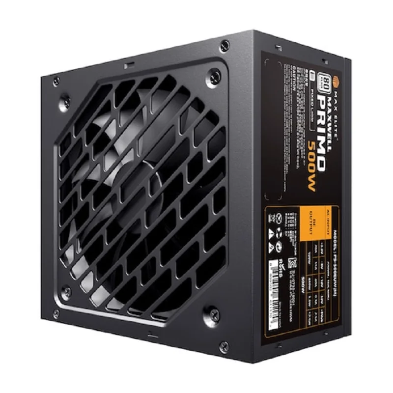 Max Elite MAXWELL PRIMO 500W 80PLUS STANDARD Flat