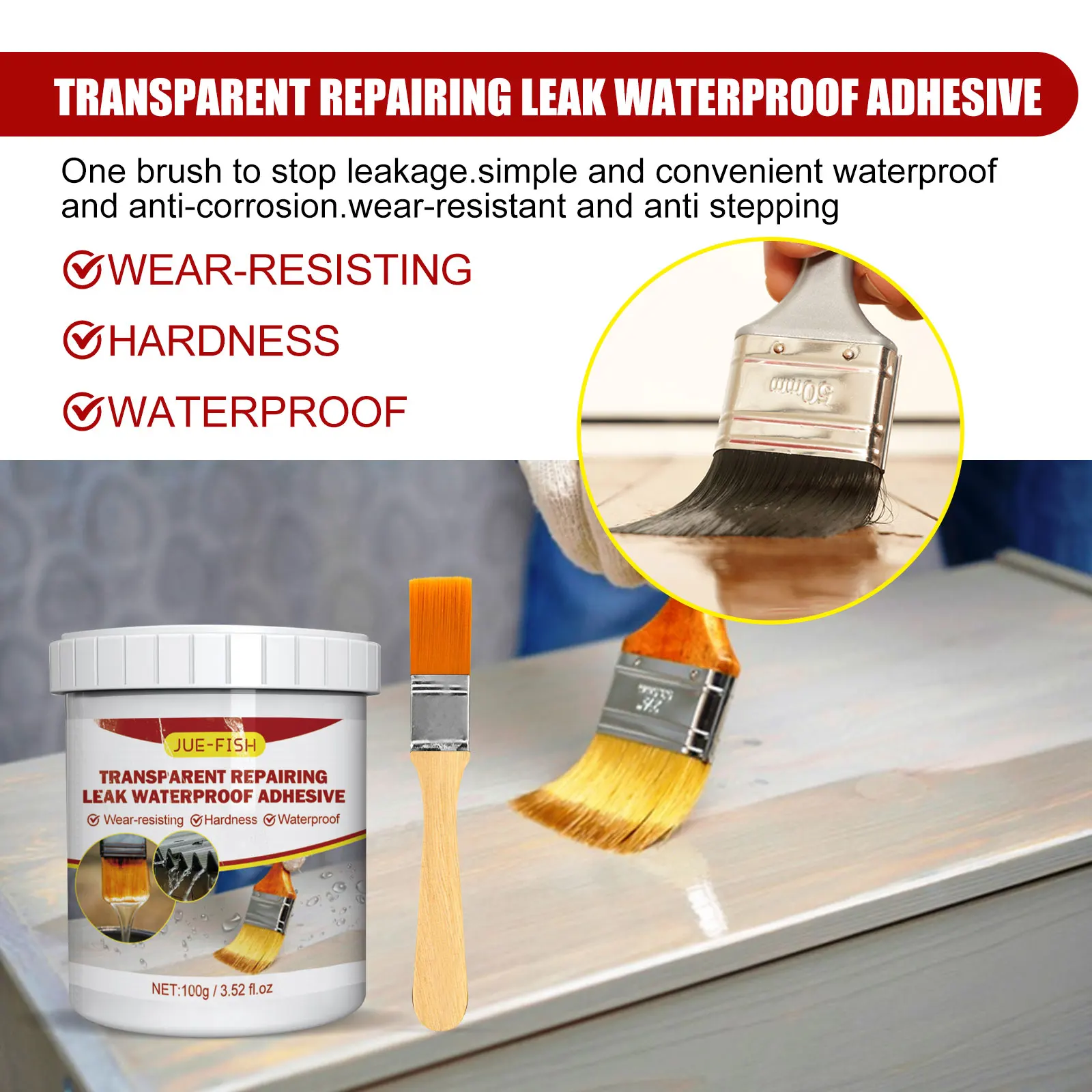 Wholesale Transparent Repairing Leak Waterproof Adhesive Refurbished Bright Leak-proof Bathroom Wall Floor Waterproof Glue