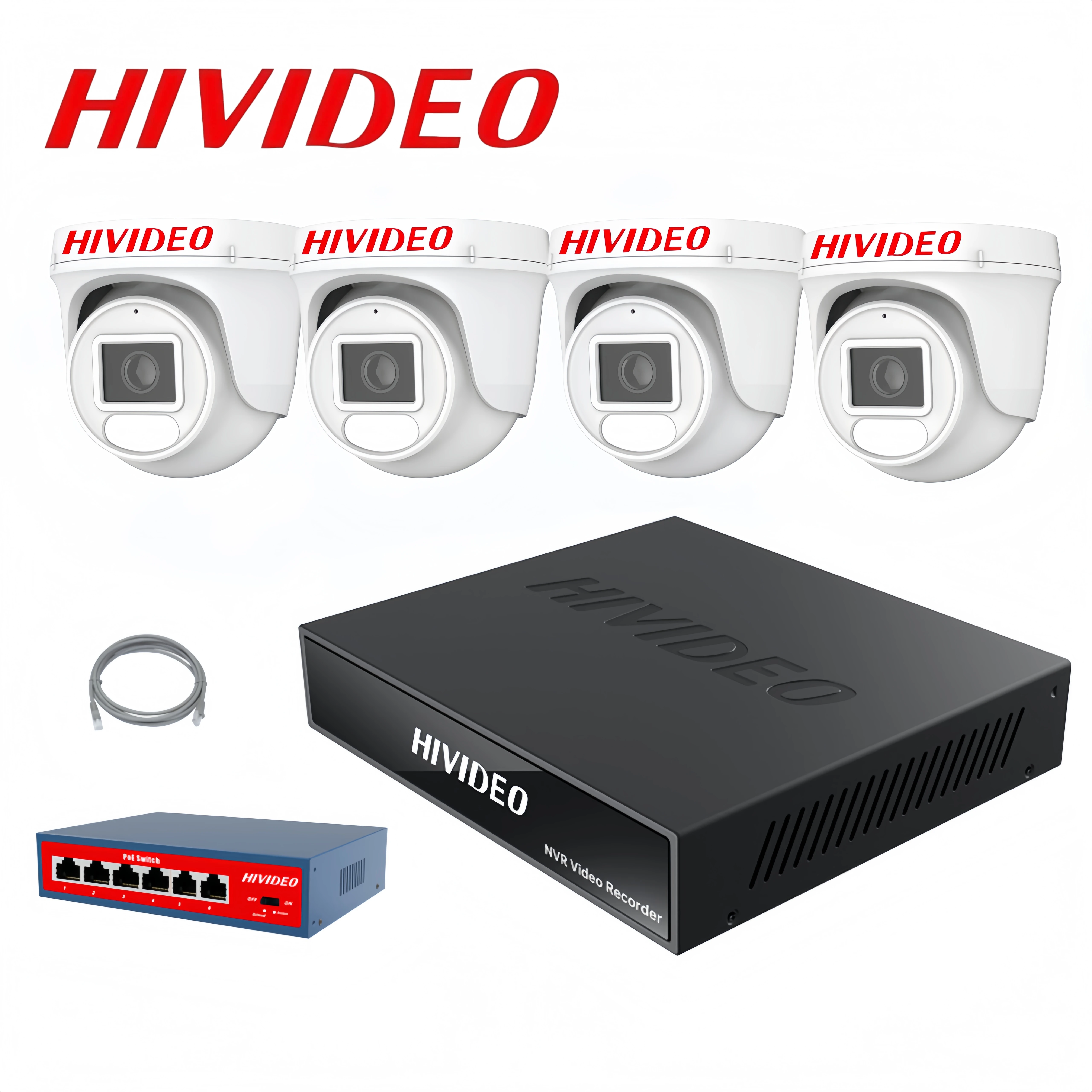 Hivideo 4PCS Poe Ip… - image