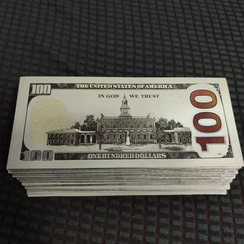 5~100pcs 100 Dollar Bills 24k Gold Foil USD 100 Dollars Bills Fake Money Banknotes Crafts