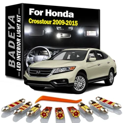 BADEYA 17Pc LED Interior Map Indoor Dome Light Kit For Honda Crosstour 2009 2010 2011 2012 2013 2014 2015 Car Accessories Canbus