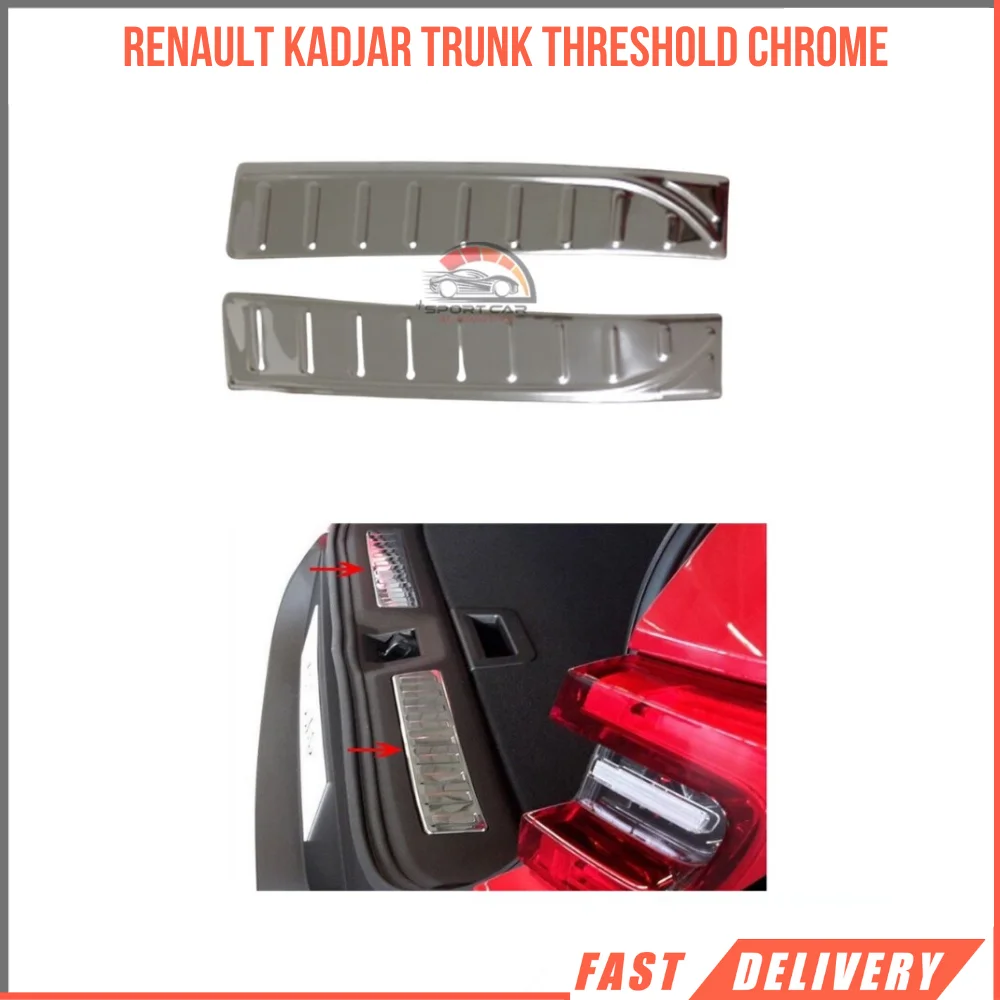 Stainless steel modified design accessory for Renault Kadjar chrome body sill-Free Shipping