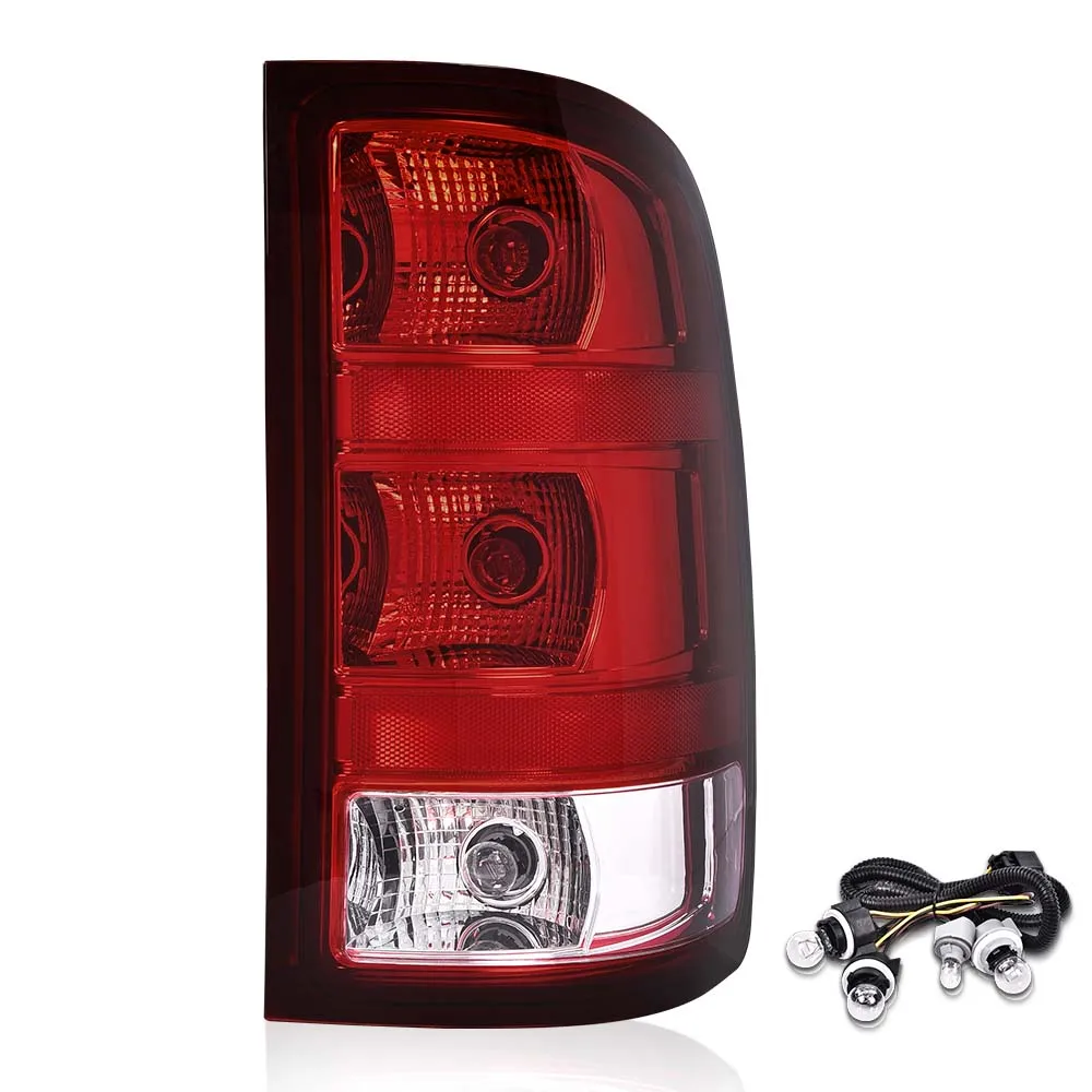 

Tail Lights Lamps Assembly W/Bulbs Red Right Passenger Side Fit for Gmc Sierra 1500 2500 3500Hd 2007-2013