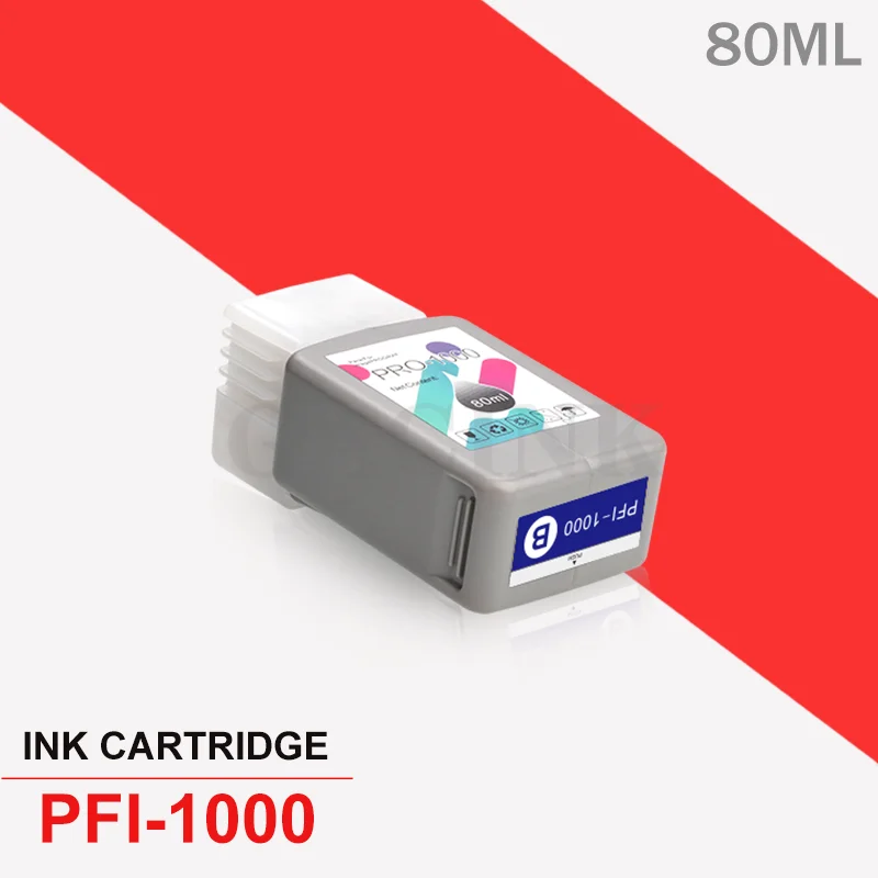 PFI-1000 PFI 1000 PFI1000 Compatible Ink Cartridge With Pigment Ink For Canon imagePROGRAF PRO-1000 PRO1000 Printer 12Colors/Set