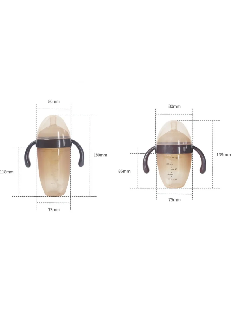 Bpa Vrije Siliconen Babyfles Geschikt 0-36 Maanden Antibacteriële Babyfles 160Ml/240Ml Bootst De Borstvoeding Ervaring Na