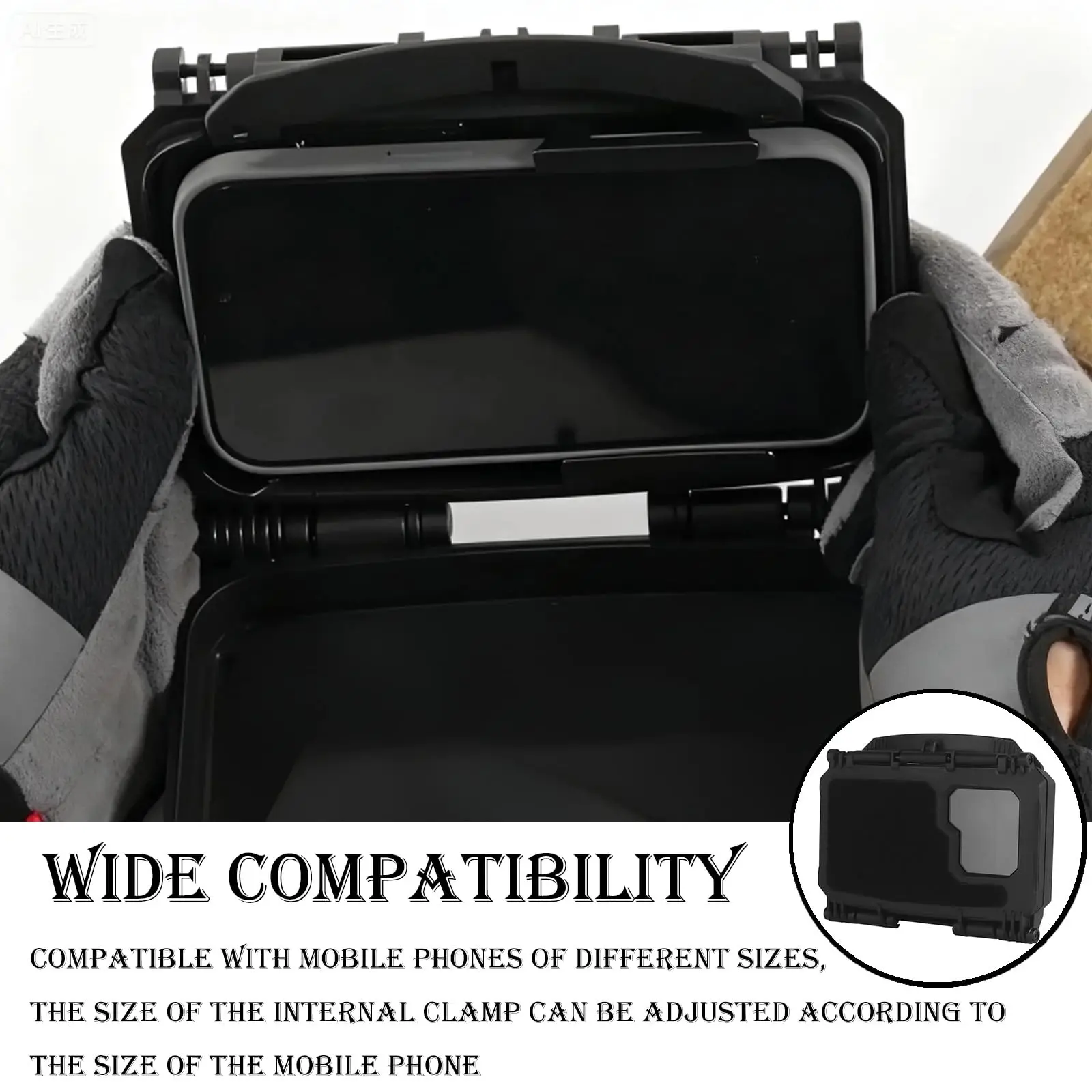 

Multi-Functional Tactical Chest Phone Mount, Outdoor MOLLE Chest Navigation Plate for Airsoft Hiking Cycling , Tactical Missions