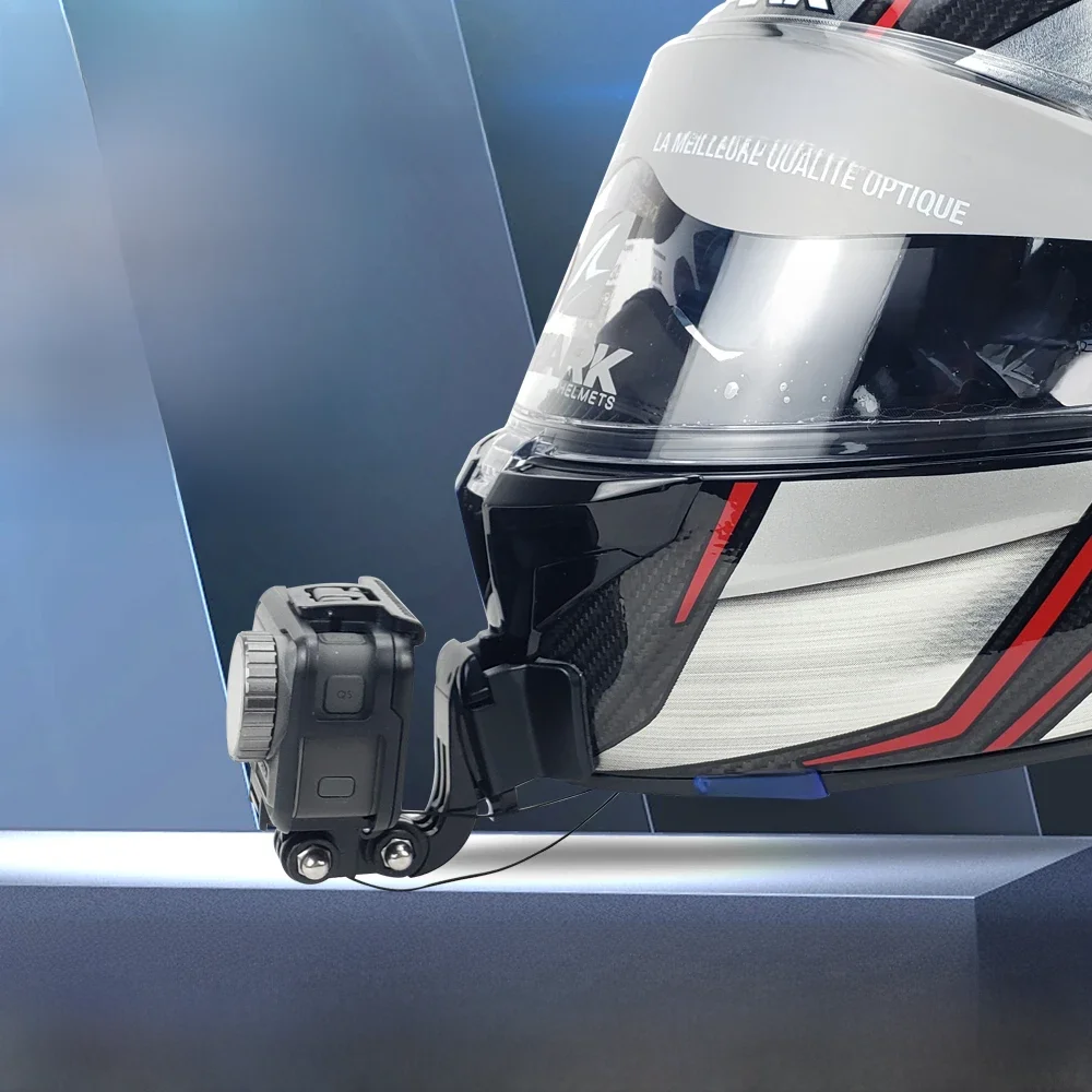 Na wyścigi rekinów GP SPARTAN-GT D-SKWAL2 kask motocyklowy aluminiowy kask na podbródek uchwyt na GoPro Insta360 — zdjęcie 2