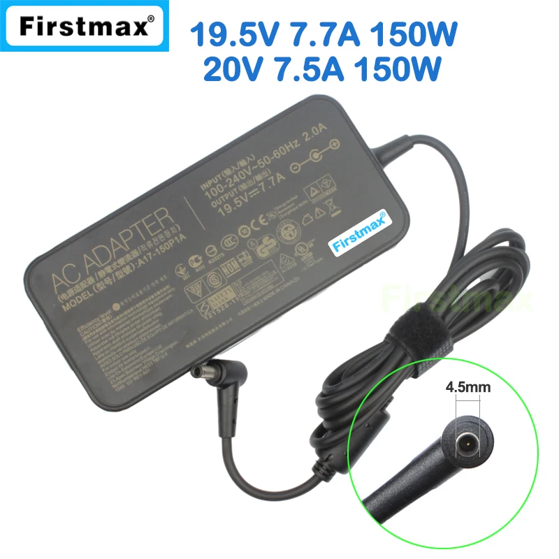 20V 7.5A 150W A18-150P1A Laptop AC Adapter Charger for Asus VivoBook F571GT S571GT X571GT A571GD F571GD X571GD A571GT K571GT