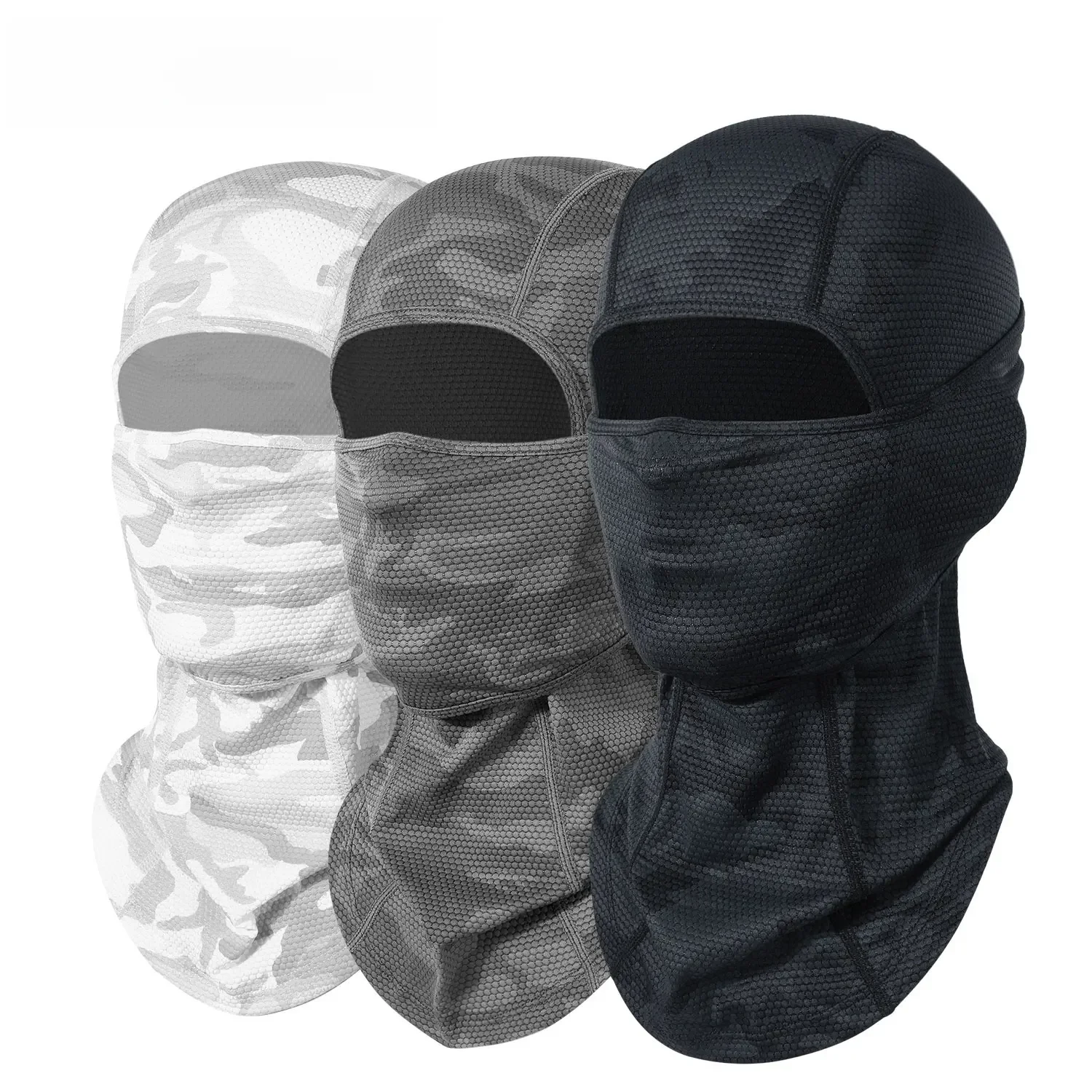 AliExpress GUMAO Men Cycling Balaclava Camo Quick-drying Full Face Cover Ski Mask Windproof Bike Helmet Liner Soft Neck Gaiter Tactical Hood Cap