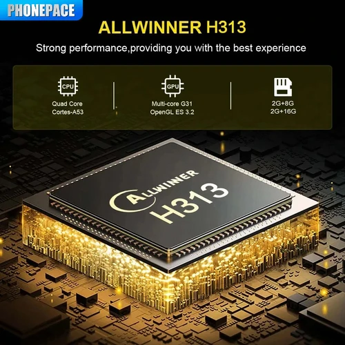 Imagen 2 del producto Android13 Smart Home Theater TV Box AllwinnerH313 Asistente de Google Netflix Streaming Bluetooth reproductor multimedia 2G16G 2,4G5G Wifi T1