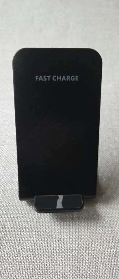 Vertical Dual-Coil 10W Wireless Fast Charger | Qi-Standard Charging Stand