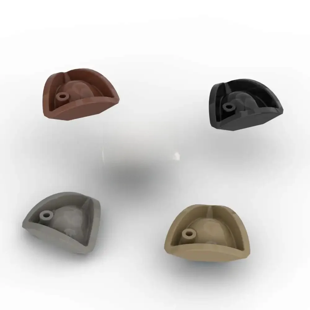 MOC 10 pièces 2544 Pirate Tricorne partie couvre-chef chapeau blocs de construction ensemble briques compatibles particules bricolage jouets pour enfants cadeaux pour enfants