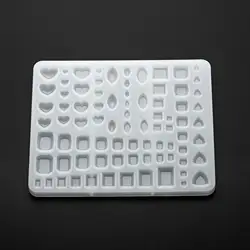 Mother Milk Faceted Cabochon Silicone Mold,Epoxy Resin Keepsake DIY Jewelry Mold,Heart,Marquise,Rectangle,Square Mold 1507052
